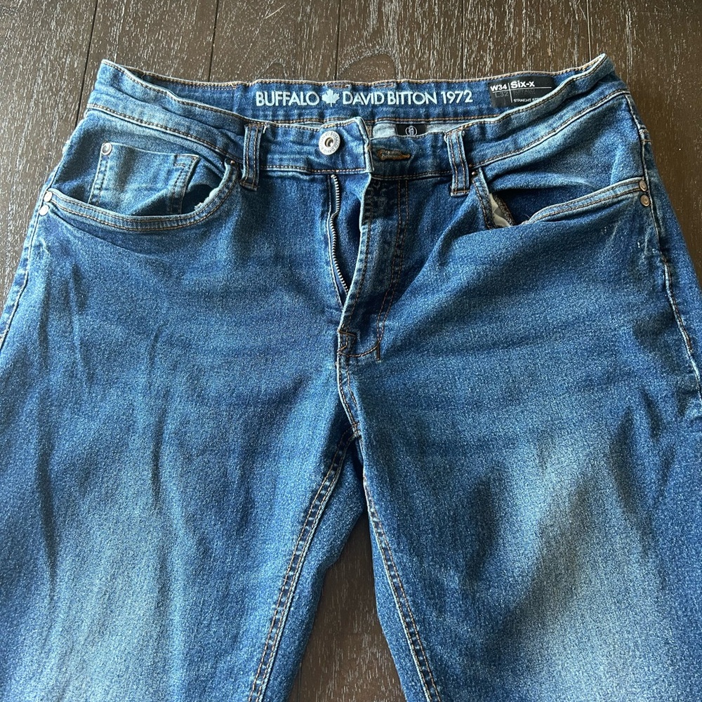 Buffalo David Bitton Men’s Relaxed Blue Jeans 
34 X 32 - Picture 12 of 14